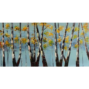 Birch Trees - Landschaften Handgemaltes Ölgemälde