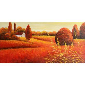 Sunshine Meadow - Landschaften Handgemaltes Ölgemälde