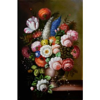 Vase Bouquet 2 - Natur-Schönheiten Handgemaltes Ölgemälde ohne Rahmen Vase Bouquet 2 - Natur-Schönheiten Handgemaltes Ölgemälde ohne Rahmen
