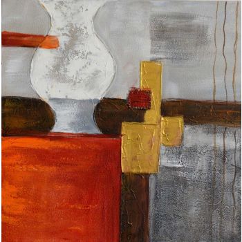 Vase - Abstrakt Handgemaltes Ölgemälde