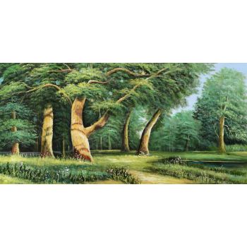 Green Forest - Landschaften Handgemaltes Ölgemälde