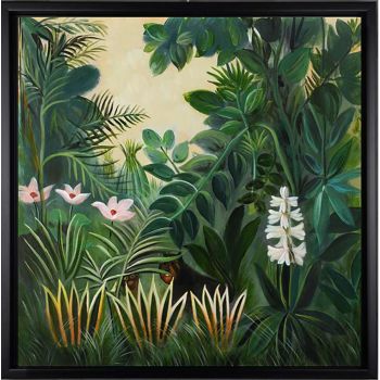 Flora and Fauna - Landschaften Handgemaltes Ölgemälde mit schwarzem Rahmen