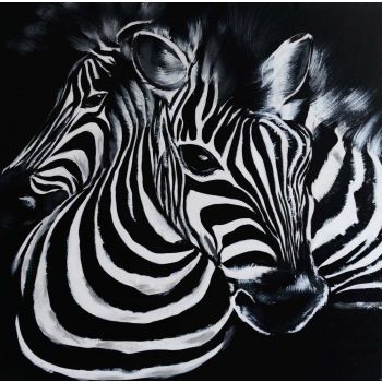 Zebra 2 - Tiere Handgemaltes Ölgemälde Zebra 2 - Tiere Handgemaltes Ölgemälde