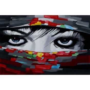 Eyes - Portraits Handgemaltes Ölgemälde