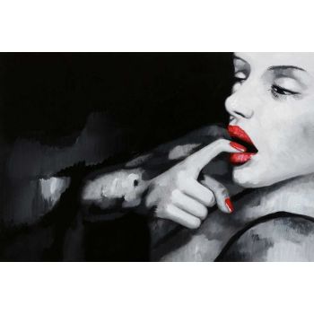 Marilyn 3 - Portraits Handgemaltes Ölgemälde