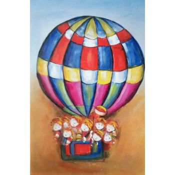 Up and Away - Allgemein Handgemaltes Ölgemälde