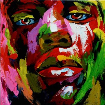 Pensive Thoughts - Portraits Handgemaltes Ölgemälde ohne Rahmen