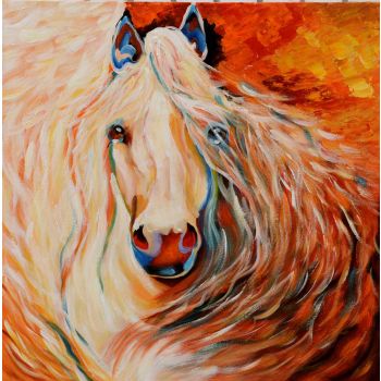 Magnificent Horse - Tiere Handgemaltes Ölgemälde