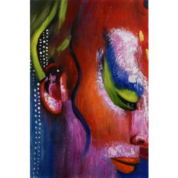 Surreal - Portraits Handgemaltes Ölgemälde ohne Rahmen