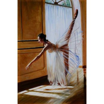 Ballet Time 1 - Portraits Handgemaltes Ölgemälde