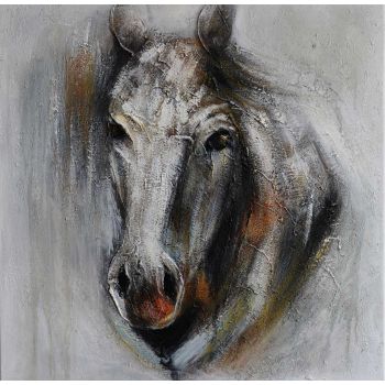 Horse - Tiere Handgemaltes Ölgemälde ohne Rahmen