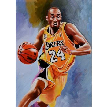 Footballer - Portraits Handgemaltes Ölgemälde